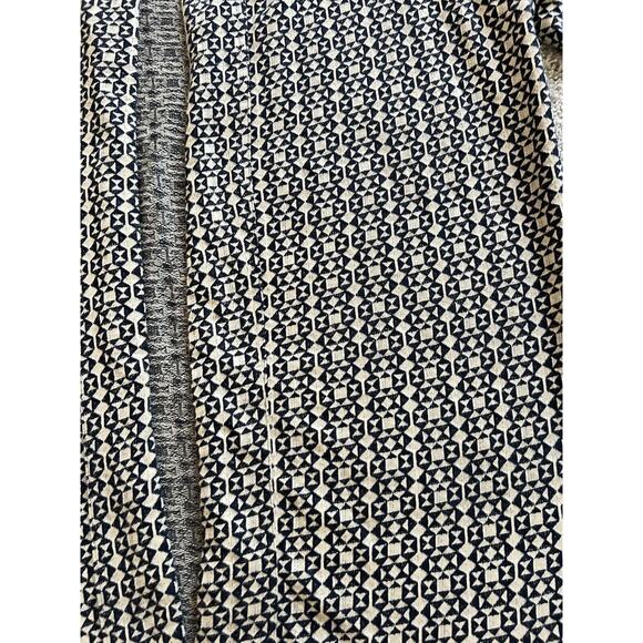 Vintage‎ Woolrich Mens Cardigan Open Size M Navy Blue And Cream Geometric - Picture 14 of 14